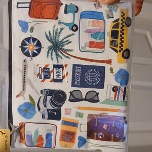 Papyrus Colorful Travel Icon Pouch. NEW